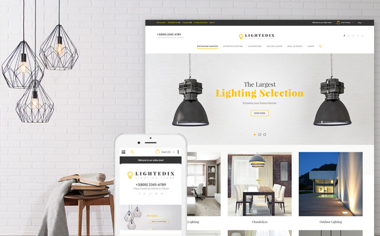 Lightedix - Lightning Store Responsive Responsive Magento Theme Big Screenshot Lightedix - Lightning Store Responsive Magento Theme New Screenshots BIG