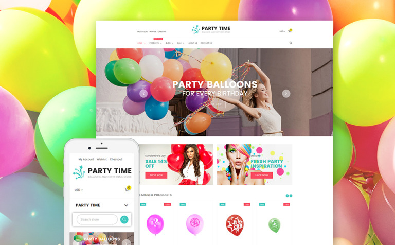 Entertainmnet PartyTime - Entertainment Responsive Shopify Theme Big Screenshot PartyTime - Entertainment Responsive Shopify Theme New Screenshots BIG