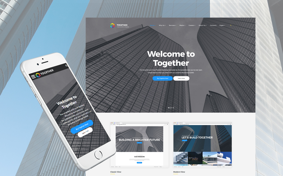 Together Construction Company Website Template New Screenshots BIG