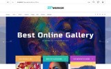 Artworker - Online Gallery & Artist Portfolio Bootstrap Szablon PrestaShop Mały zrzut ekranu Artworker - szablon PrestaShop dla galerii online i portfolio artysty