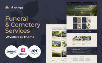 Ashton - Funeral & Cemetery Services WordPress Theme