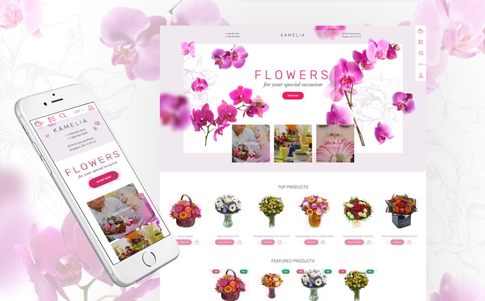 Flower Shop Responsive Shopify Theme New Screenshots BIG