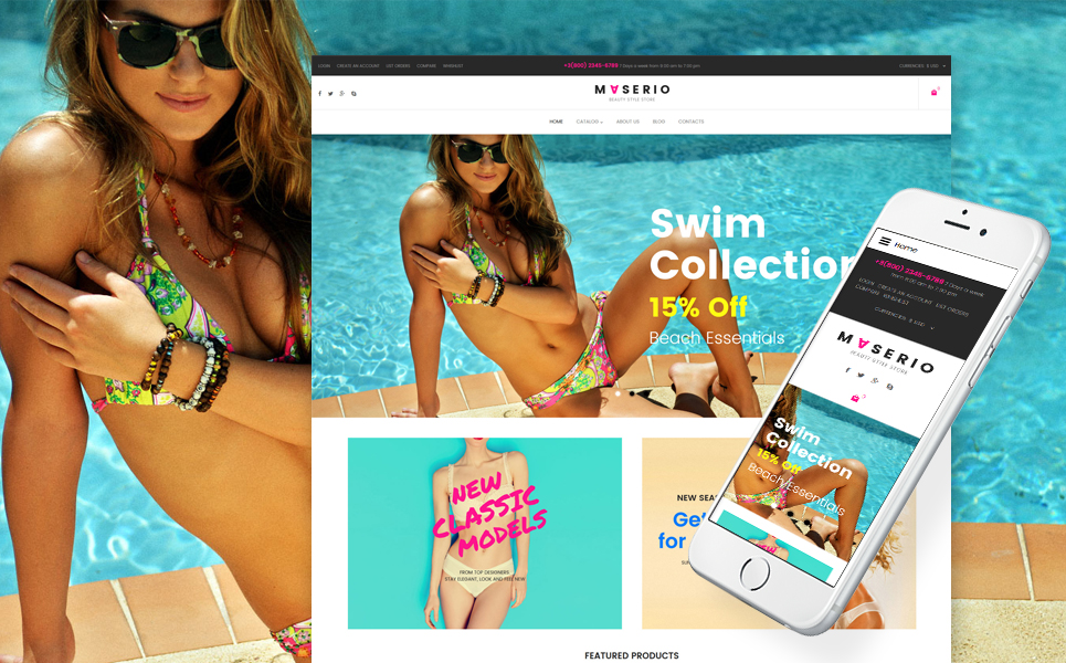 Lingerie Responsive VirtueMart Template New Screenshots BIG