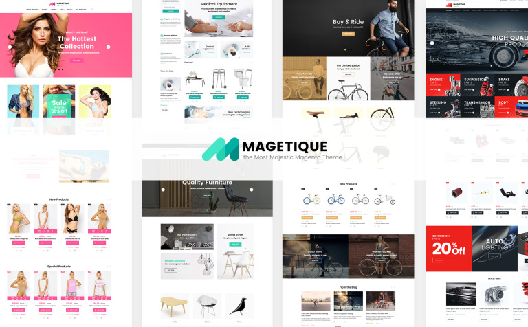 Magetique - Multipurpose Magetique - The Most Comprehensive Multipurpose Magento 2 Theme Big Screenshot Magetique - The Most Comprehensive Multipurpose Magento 2 Theme Big Screenshot