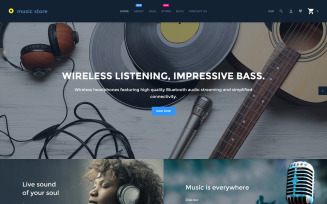 Music Store - Audio & Music Store Shopify Theme