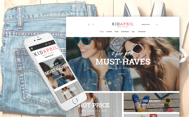 Teen's Clothes & Fashion Responsive Magento Theme Big Screenshot Teen's Clothes & Fashion Magento Theme New Screenshots BIG