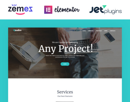 Quadro - Software Company WordPress Theme