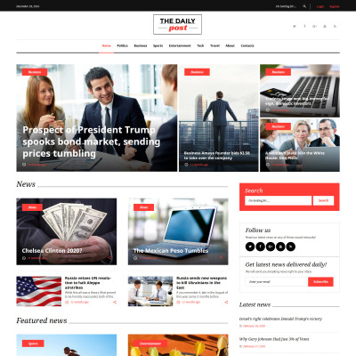 The Daily Post - Media & Latest News WordPress Theme