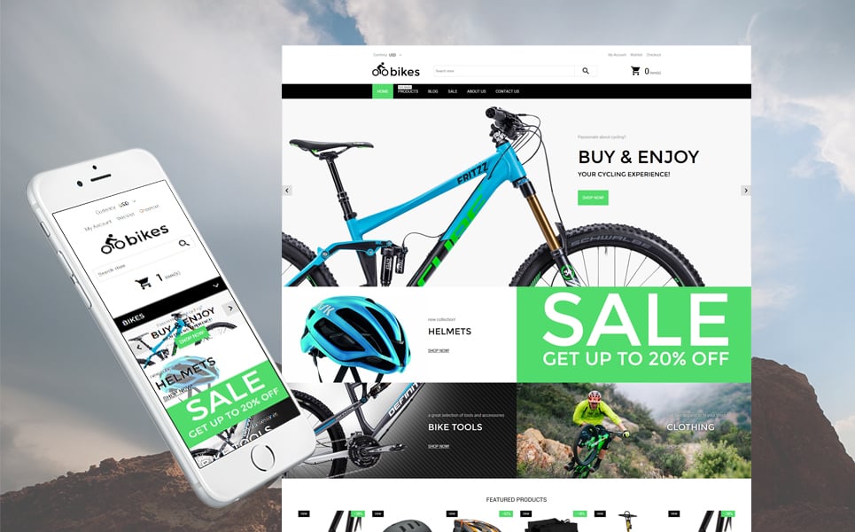 Bike Shop Responsive Shopify Theme New Screenshots BIG