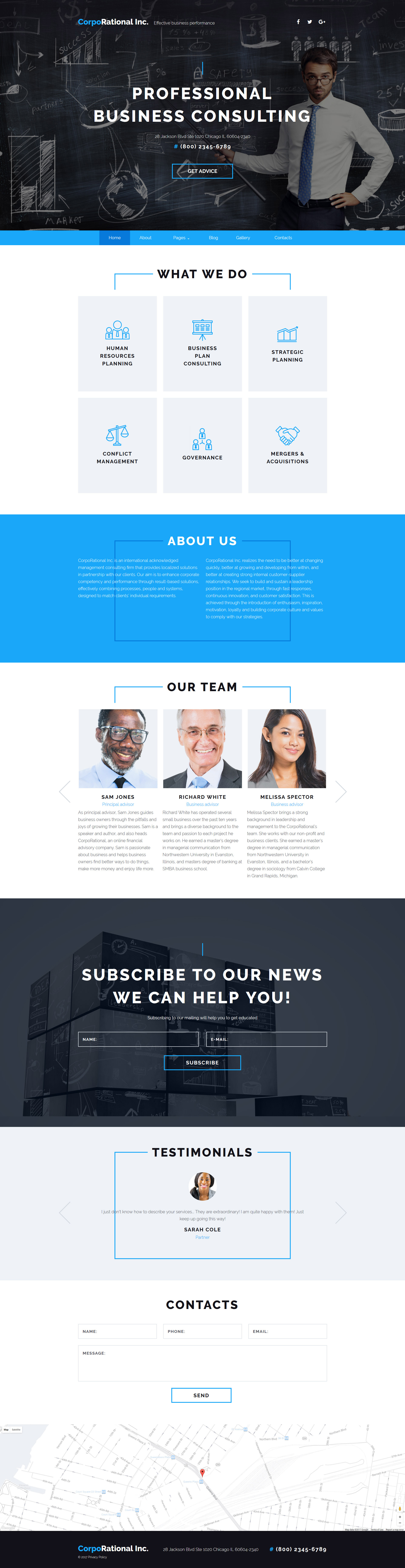 "CorpoRational Inc - Business Consulting" thème Joomla adaptatif #62157