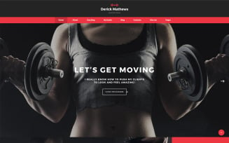 Derick Mathews - Personal Trainer Multipage Website Template