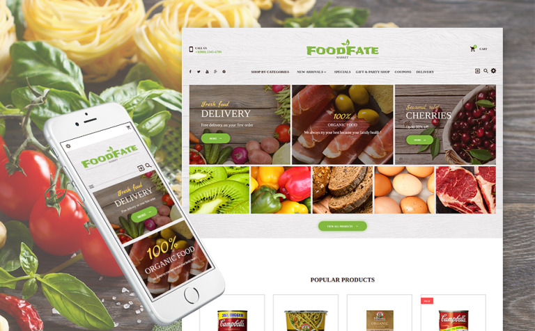 FoodFate - Food Store Responsive PrestaShop Theme Big Screenshot FoodFate - Food Store PrestaShop Theme New Screenshots BIG