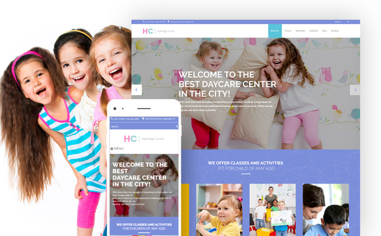 Highridge Center - Kindergarten & Child Care WPML ready WordPress Template Big Screenshot Highridge Center - Kindergarten & Child Care WordPress Theme New Screenshots BIG