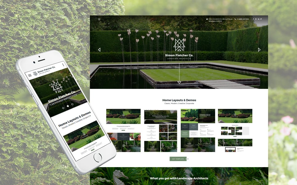 Landscape Architects Website Template New Screenshots BIG