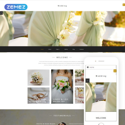 Responzivní Joomla šablona na téma Svatební koordinátor #62148