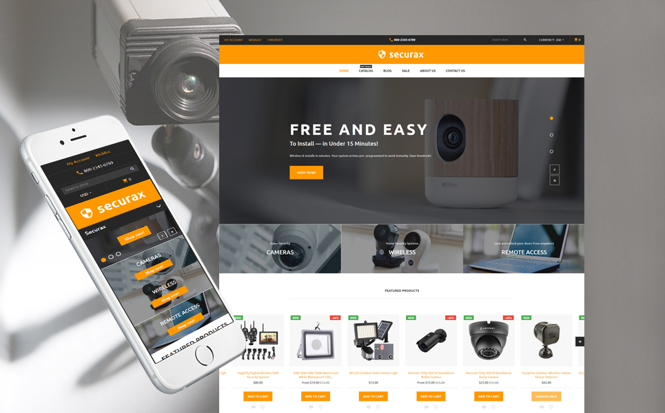 Security Responsive Shopify Theme New Screenshots BIG