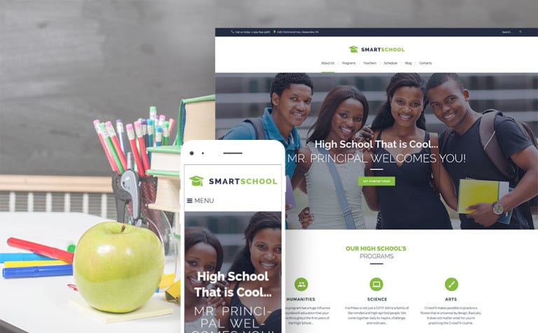 Smart School - High School Education Responsive Responsive WordPress Theme Big Screenshot Smart School - High School Education Responsive WordPress Theme New Screenshots BIG