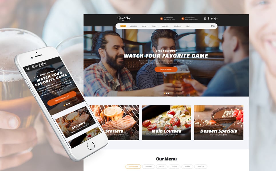 restaurant-multipage-website-template