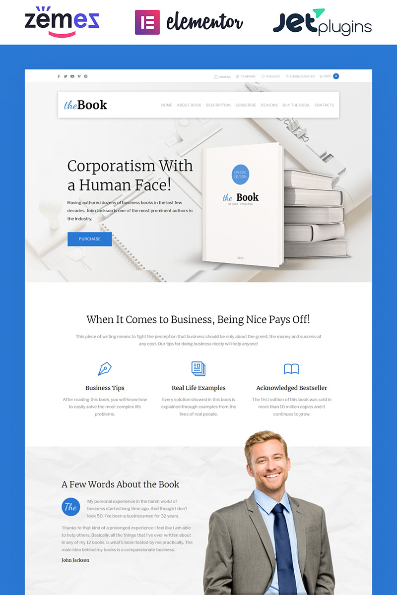 Tema WooCommerce "The Book - Single Book" #62111
