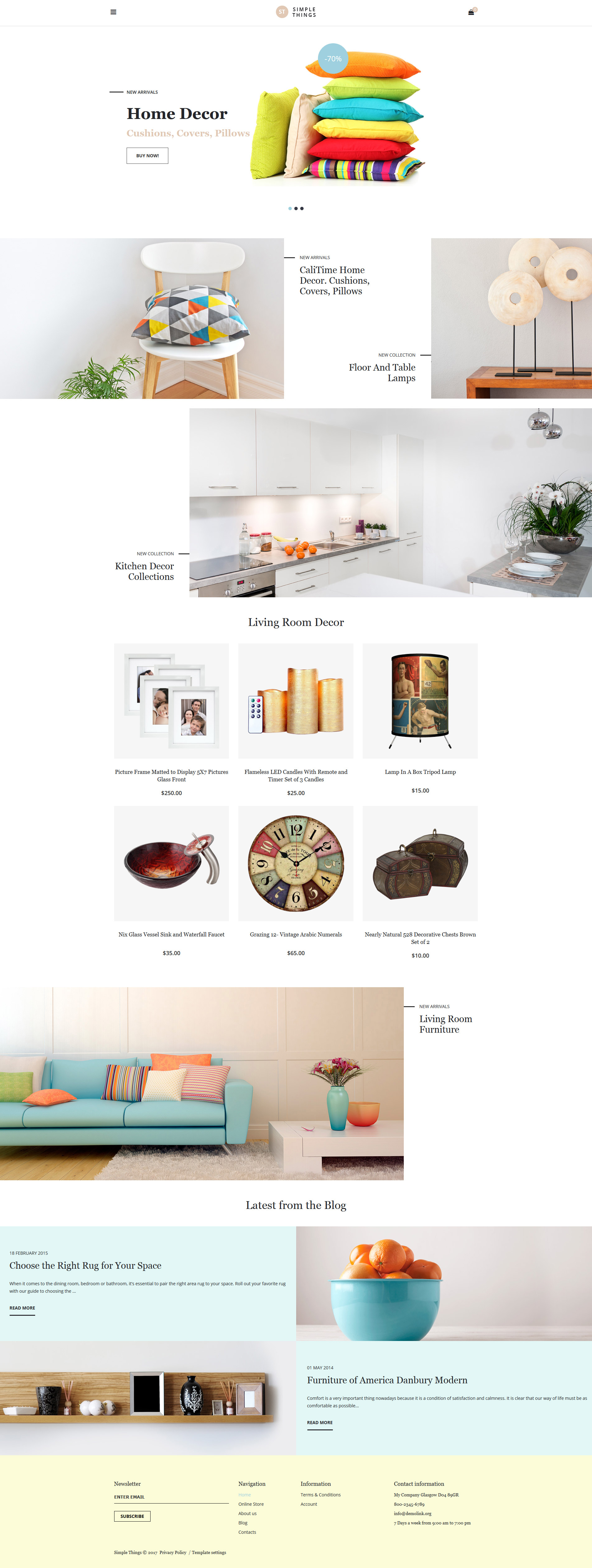 Thème VirtueMart pour site de décoration de la maison #62131 - screenshot