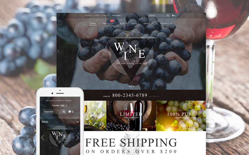 Wine - Wine Shop Responsive Shopify Theme New Screenshots BIG