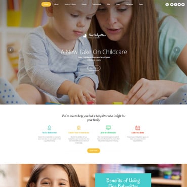 Child Childcare Website Templates 62238