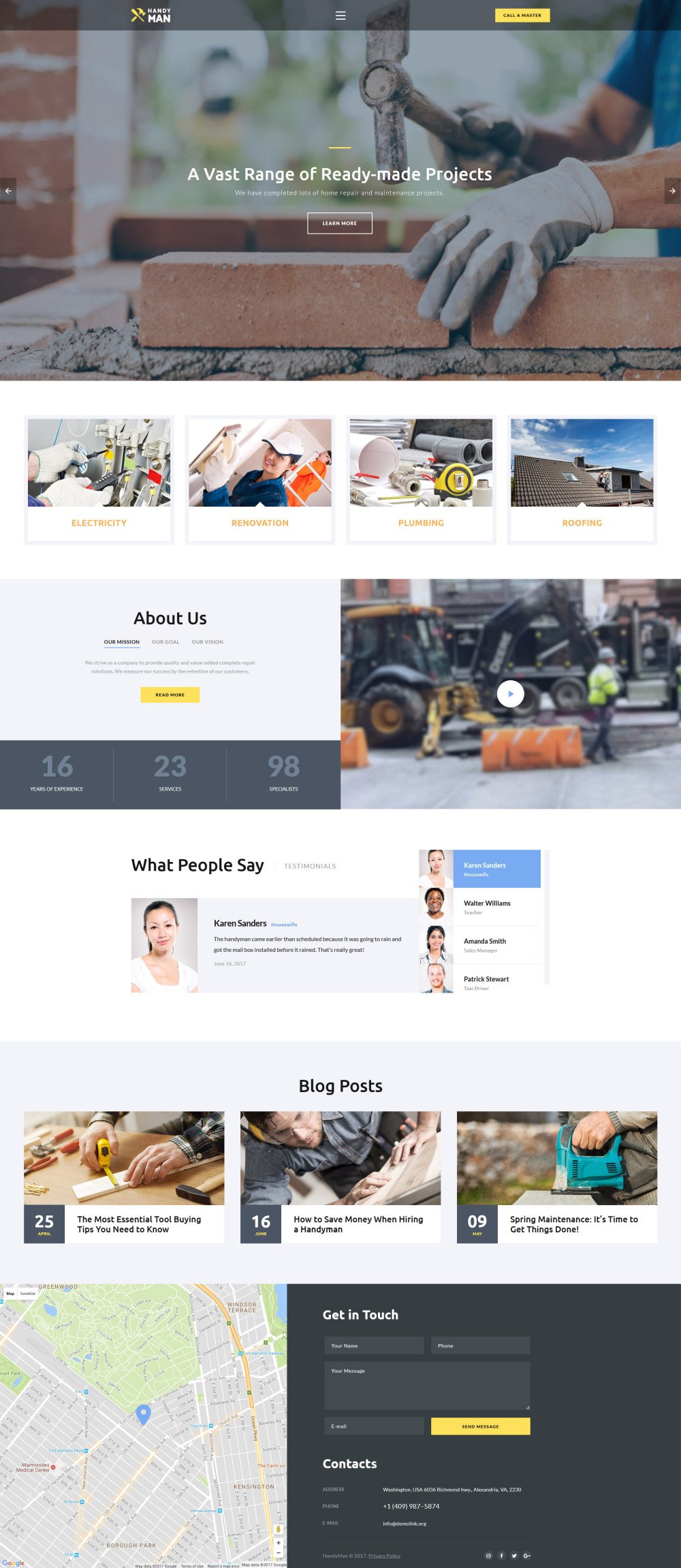 services website templates free download