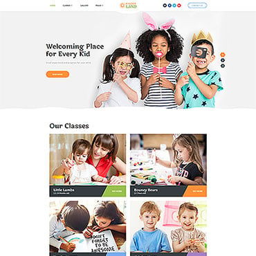 Kids Elementary Website Templates 62263