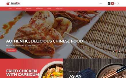 YangXin - Chinese Restaurant Magento Theme