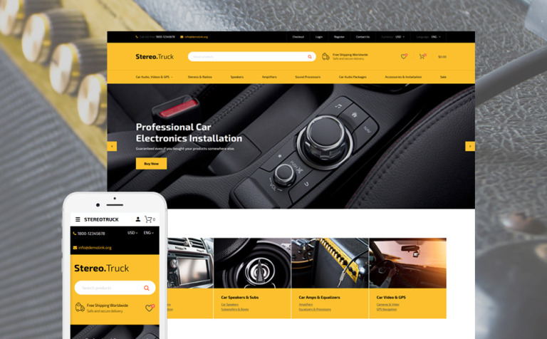 Auto Towing Responsive OpenCart Theme Big Screenshot Auto Towing Responsive OpenCart Template New Screenshots BIG