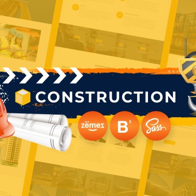 Construction Company Responsive Weboldal Sablon