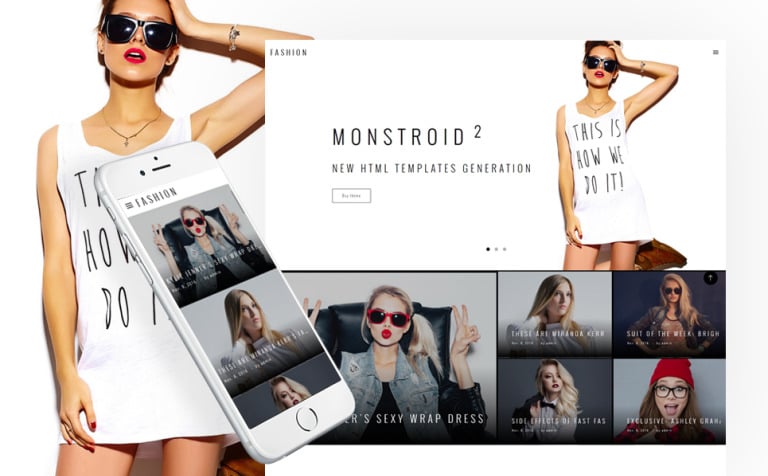 Fashion Blog Multipage Bootstrap Website Template Big Screenshot Fashion Blog Multipage Website Template New Screenshots BIG