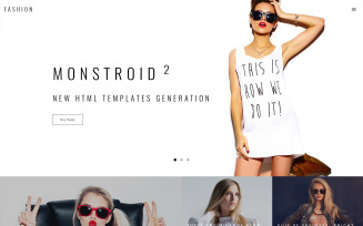 Fashion Blog Multipage Website Template
