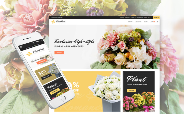 FloraFest - Flower Shop Responsive Responsive Magento Theme Big Screenshot FloraFest - Flower Shop Responsive Magento Theme New Screenshots BIG