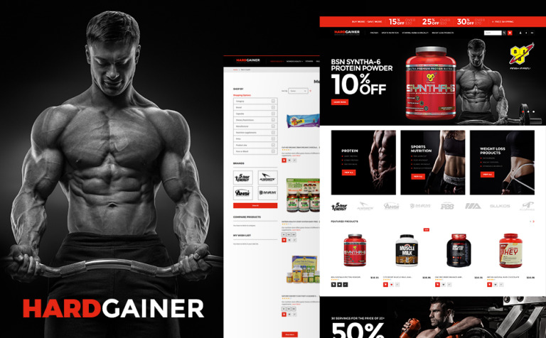 Hard Gainer - Sports Nutrition Store Responsive Responsive Magento Theme Big Screenshot Hard Gainer - Sports Nutrition Store Responsive Magento Theme New Screenshots BIG