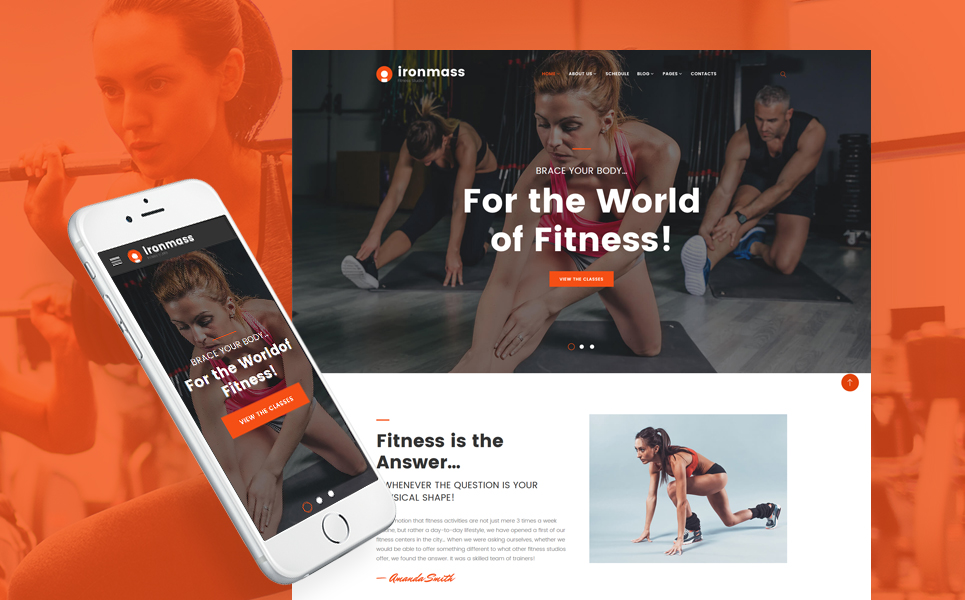 Ironmass - Fitness Center Multipage Website Template New Screenshots BIG