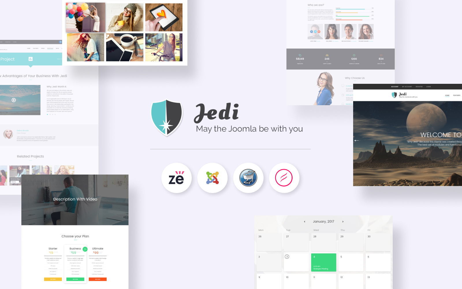 "Jedi - Creative Multipurpose" thème Joomla adaptatif #62226