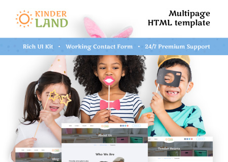 Kids Center Responsive HTML5