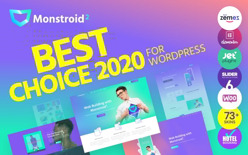 "Monstroid 2 - Multifunctioneel" Responsive WordPress thema №62222 - screenshot