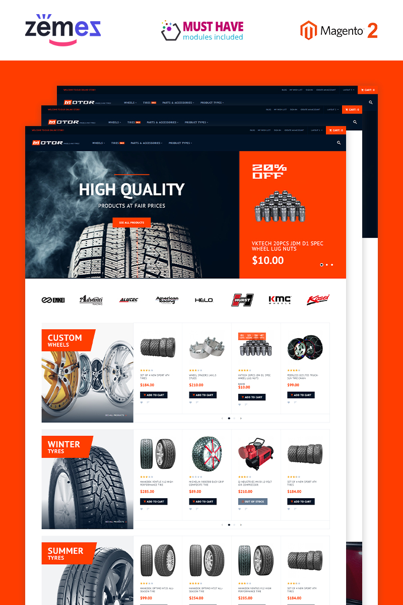 "Motor - Car Services" thème Magento adaptatif #62281
