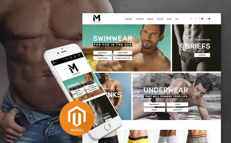 Mottasco - Mens Underwear Responsive Responsive Magento Theme Big Screenshot Mottasco - Mens Underwear Responsive Magento Theme New Screenshots BIG