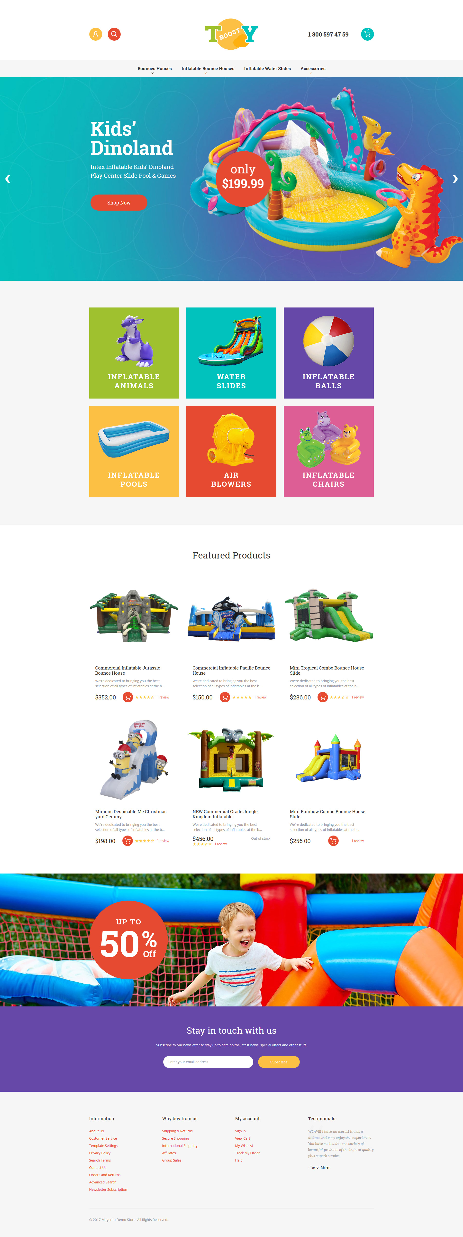 Responsive Inflatable Toys Magento #62247 - Ekran resmi