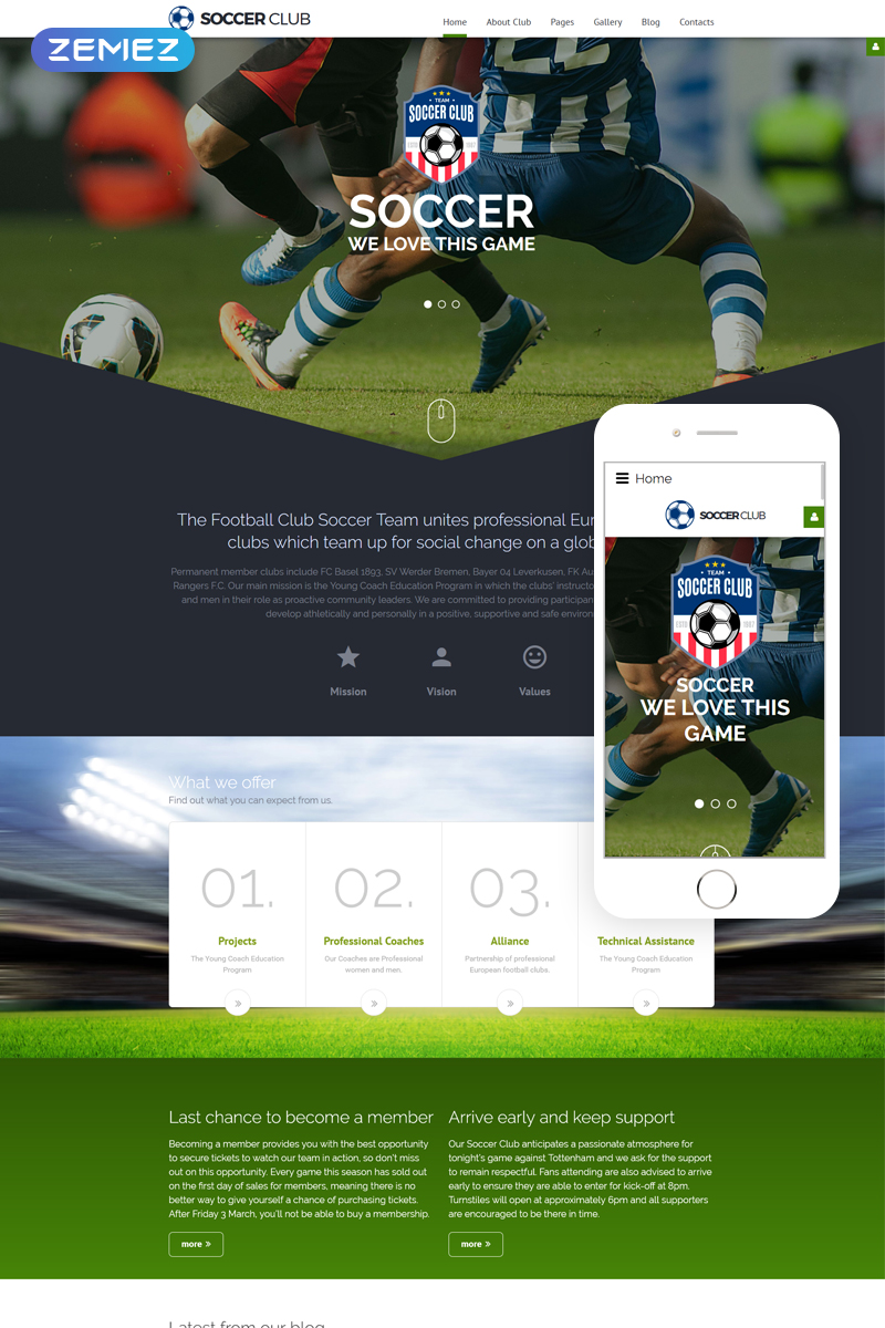 Soccer - Soccer Club Responsive №62266