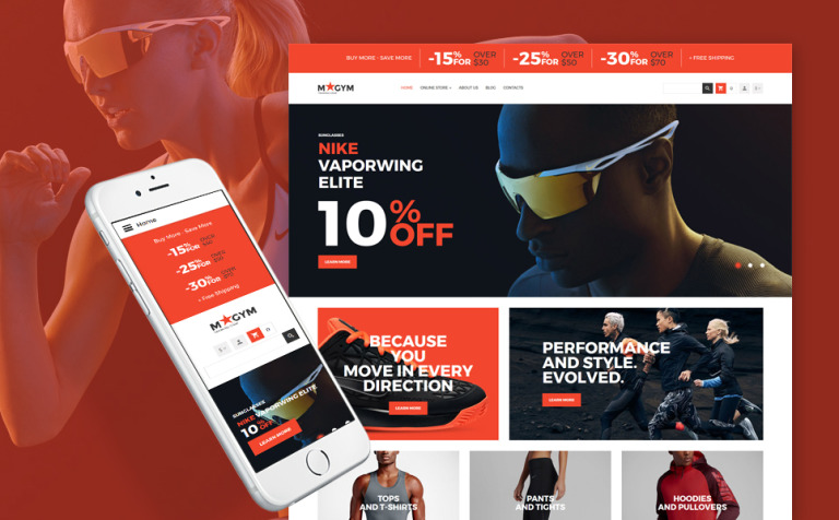 Sports Store Responsive VirtueMart Theme Big Screenshot Sports Store Responsive VirtueMart Template New Screenshots BIG