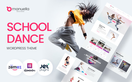 Emanuella - Dance School Responsive WordPress Theme