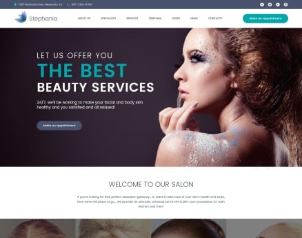 Stephania - Beauty Salon & Skin Care WordPress Theme