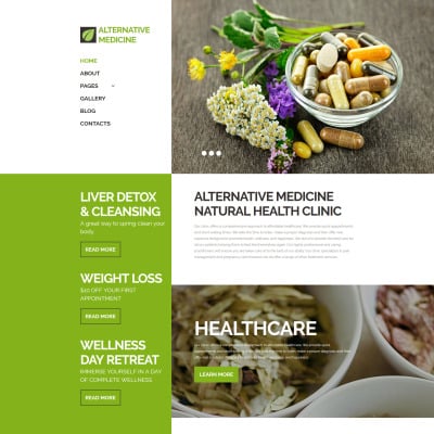Natural Health Website Templates