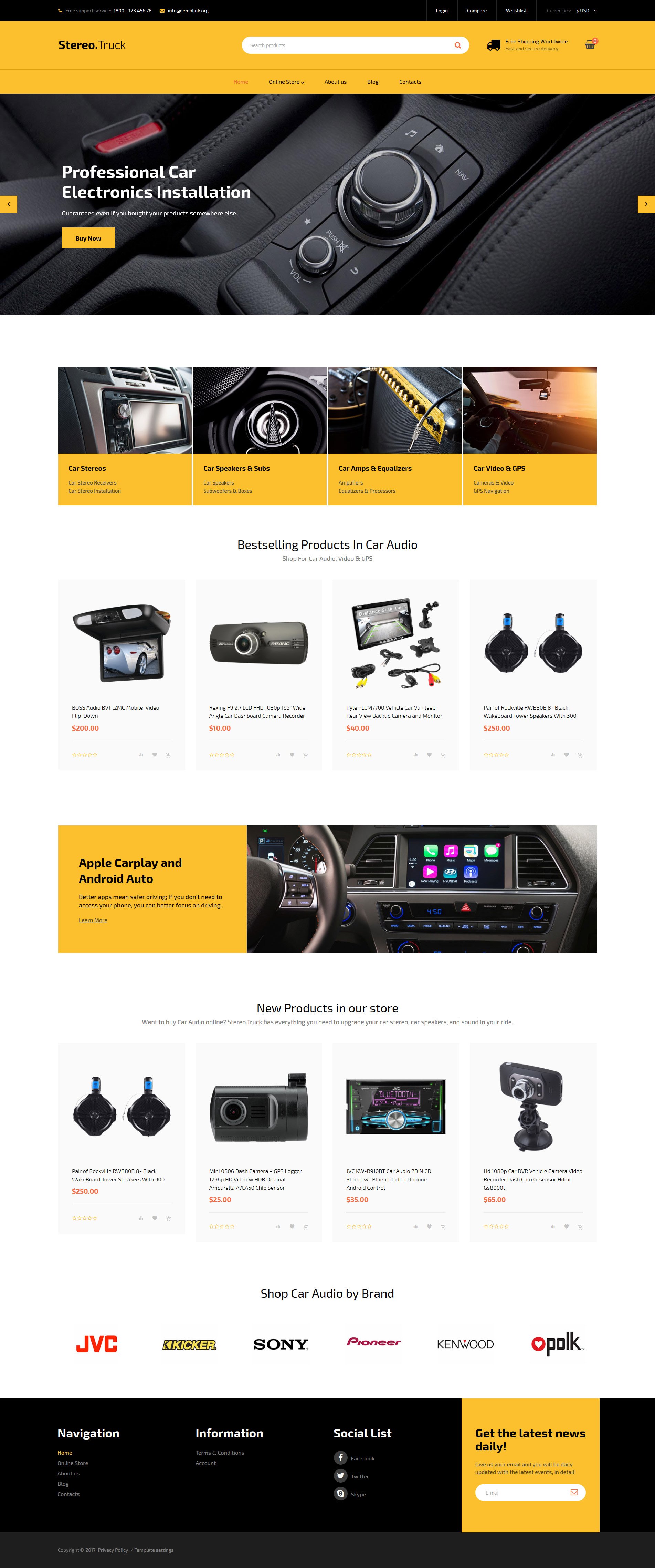 Araç Ses Sistemi Virtuemart #62375 - Ekran resmi