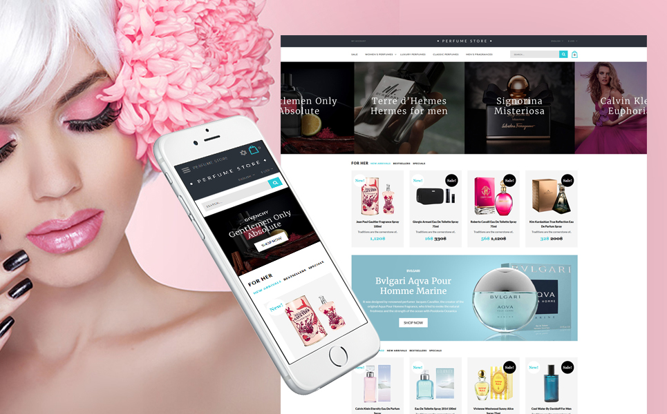 Cosmetics Store Responsive OpenCart Template New Screenshots BIG