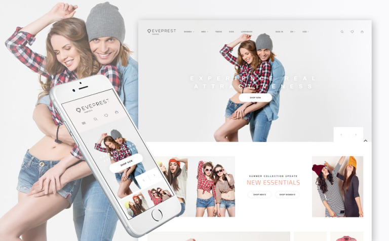 Eveprest - Fashion Boutique Responsive PrestaShop Template Big Screenshot Eveprest - Fashion Boutique PrestaShop Theme New Screenshots BIG